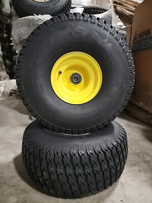 Set (2) 22.5x10.00-8 Front Wheel Tire Assembly John Deere Gator