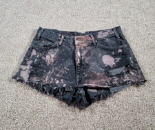Vintage Levis 505 Cutoff Shorts USA Made Orange Tab Size 30 Acid Wash Distressed