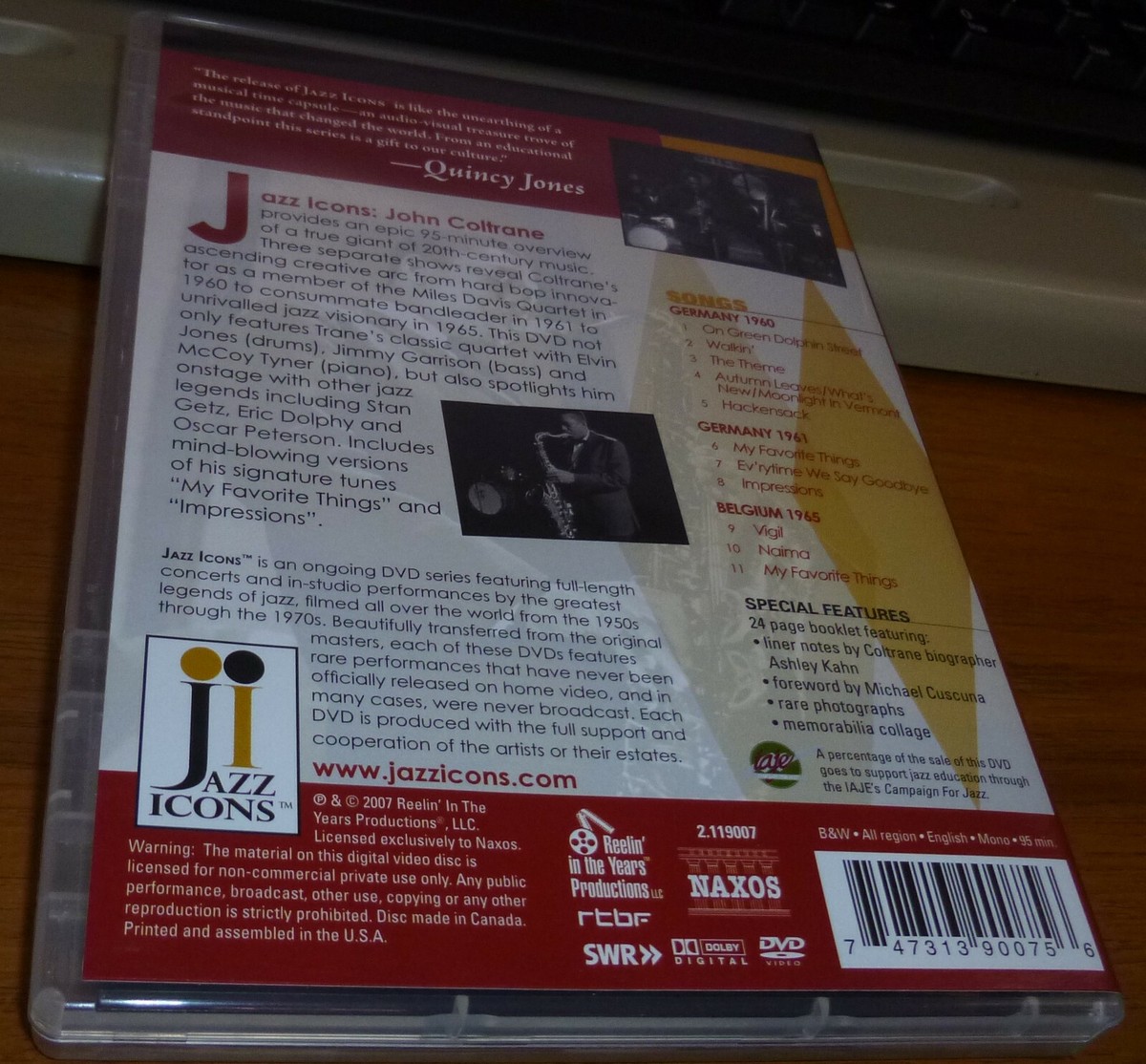 ミュージック DVD jazz icons John Coltrane Amazon.com: Jazz Icons: John Coltrane Live in '60, '61 & '65