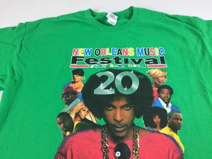 New-Orleans-Music-Festival-T-Shirt-Prince-Adult-L-XL-2014-Rare-Concert-20th-Year