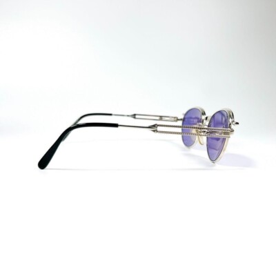 Jean Paul Gaultier Sunglasses 56-4172 Silver Purple Lens