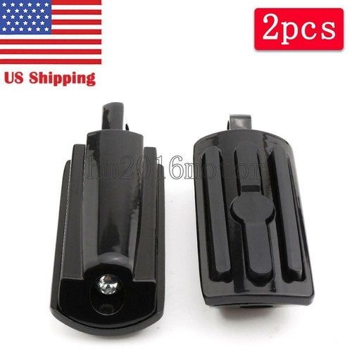 Pair Male Mount Foot Pegs Footrests For Harley Touring Sportster Softail Dyna US