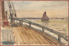 On board the ‘‘Fine’’ August 13, 1904. Signed FLEURY.