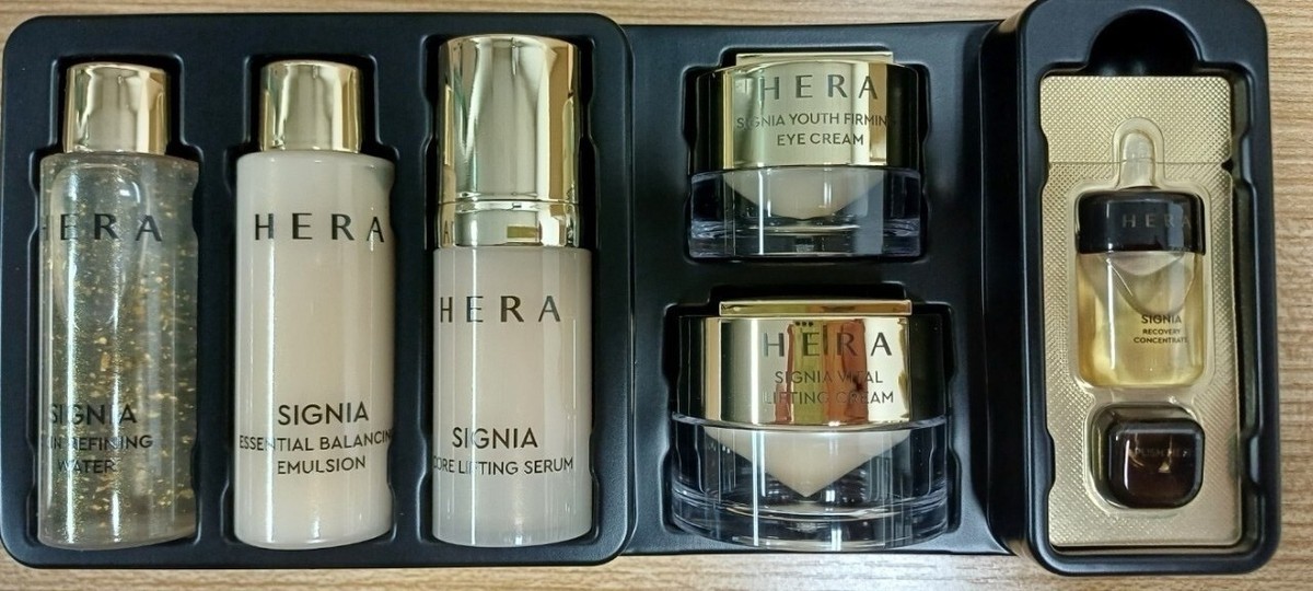 HERA Signia Deluxe Kit 6 Items Anti Wrinkles Water Emulsion Serum