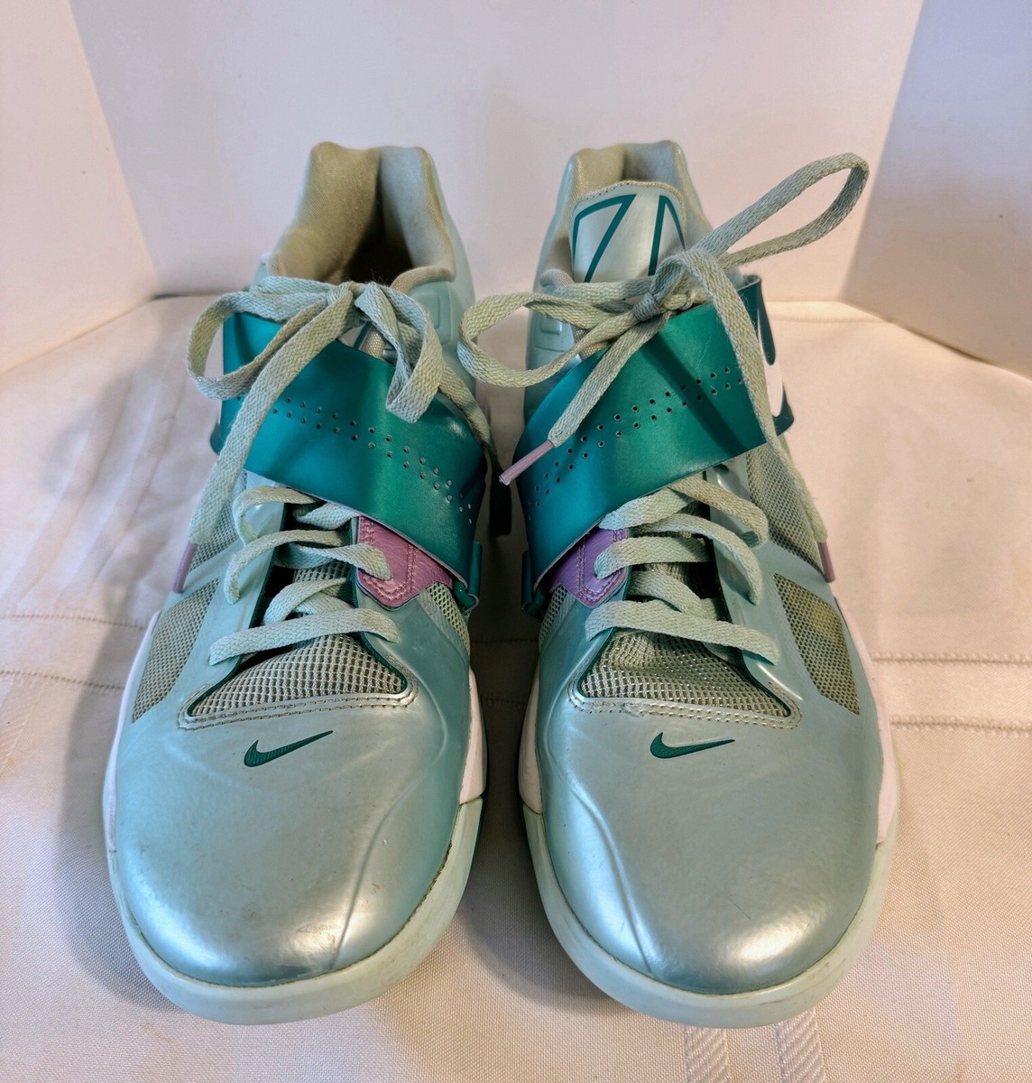 Nike Zoom KD IV Adult Size 13 Easter Mint Green Kevin Durant | eBay