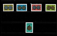 ANCIENT COINS 1978,COMPLETE SET CONSIST FROM 5 STAMPS MNH.
