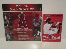 BASEBALL ANAHEIM ANGELS 2004 FOLDED SCHEDULE VLAD GUERRERO MOLINA GOLD GLOVE CD