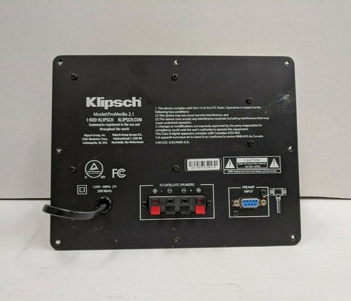 KLIPSCH ProMedia 2.1 THX Speakers — Replacement Parts - 第 6/23 張圖片