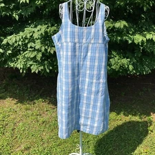 vintage cottage core dress |S-M| denim 1990s  prairie cotton western jean jumper