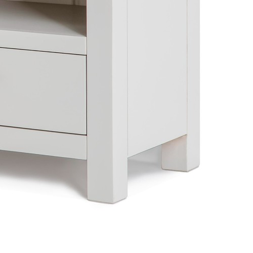 Farrow Grey Corner TV Stand Unit Painted Solid Wood Television Oak Top 5060359893741 eBay