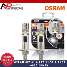 COPPIA LAMPADE LAMPADINE OSRAM H1 LED EASY LUCE BIANCA 6000K 64150DWESY-HCB