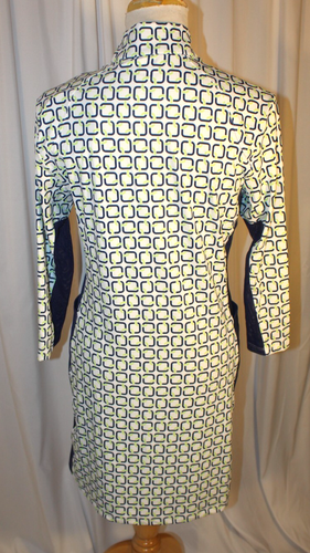 NEU Sansoleil Solstyle 3/4 Ärmel Reißverschluss Stehkragen Kleid SMALL Golf Tennis weiß - Bild 5 von 6