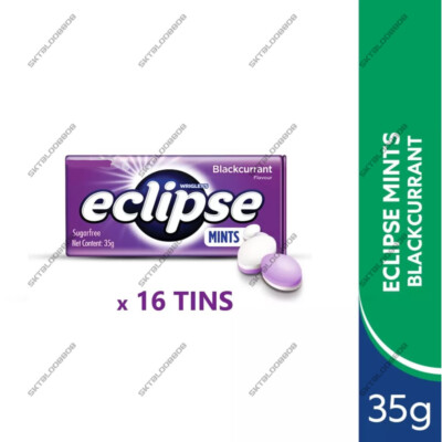 16 tins x Wrigley's Mints Eclipse Blackcurrant Sugarfree Candy Tin Fresh Breath