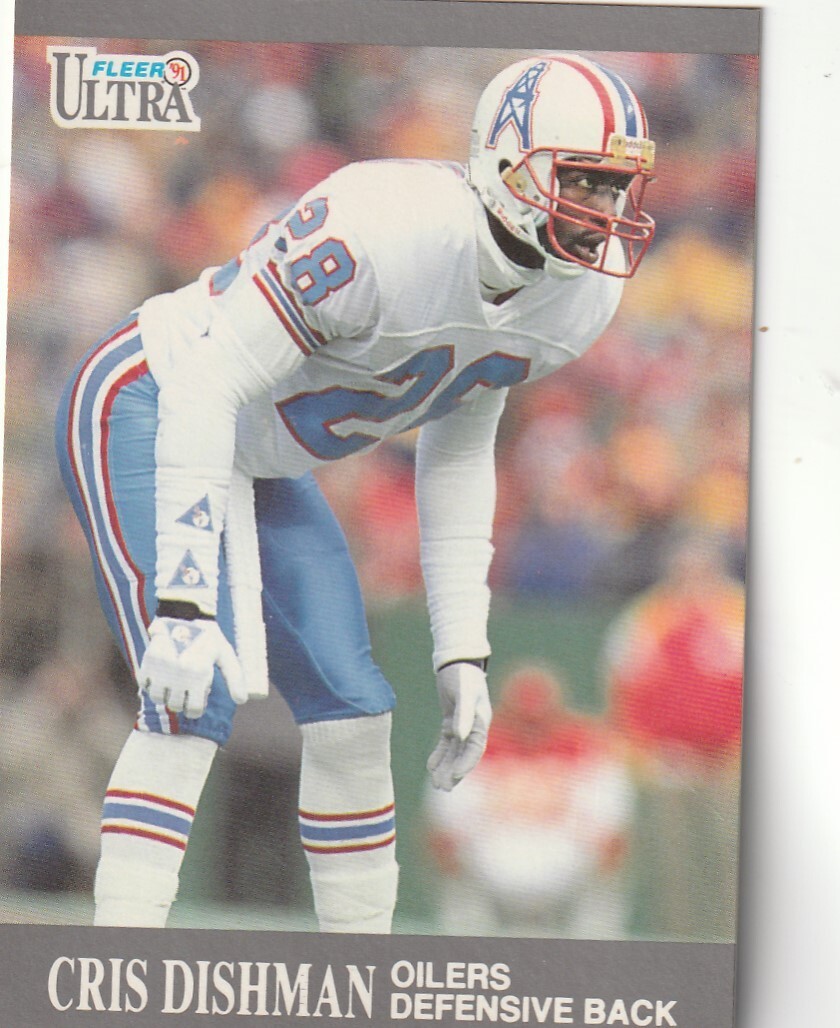 FREE SHIPPING-MINT-1991 Fleer Ultra Cris Dishman #45  OILERS