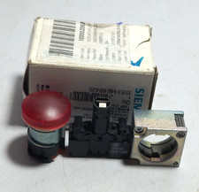Siemens 3SB3 648-6BA20 Indicator Light With Red Lens 3SB36486BA20
