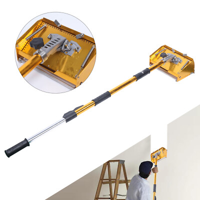 #ad 10quot; Professional Drywall Flat Finishing Box Tool w 40 64 Inch Adjustable Handle $144.55