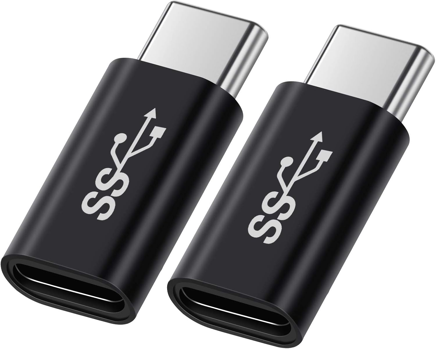 USB C Male to Female Adapter(2 Pcs), Support USB C Full Function, Support 10Gbbp