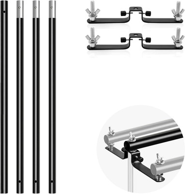 10 Ft Wide Crossbar, 4-Section/Triple Crossbar Mount, 2-Piece Set, Photography L