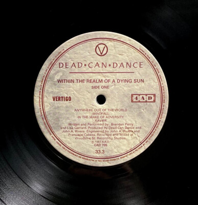 1987 DEAD CAN DANCE Album WITHIN THE REALM OF A DYING SUN Vinyl 1987 DEAD CAN DANCE Album WITHIN THE REALM OF A DYING SUN Vinyl