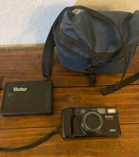 Vivitar 300z Auto Focus with Zoom Lens 35mm Camera and Cleaning Case Untested