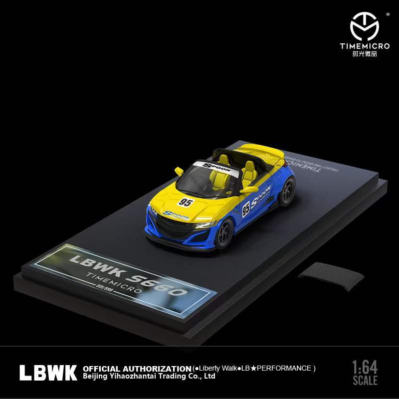 TIME MICRO 1:64 Honda S660 Spoon Low / High Tail Diecast