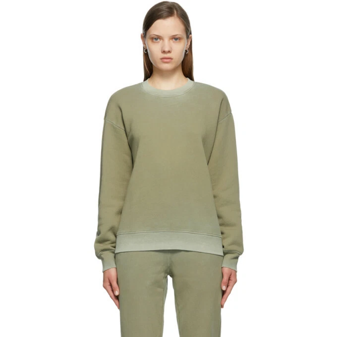 NWOT COTTON CITIZEN BROOKLYN OVERSIZED CREW SWEATSHIRT BASIL WOMENu0026#039;S  SZ S $195 | eBay