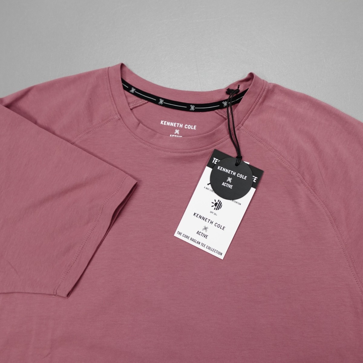 KENNETH COLE NEW YORK Shirt Kenneth Cole Men's Tech Raglan T-Shirt – Stretch Cotton, UPF 50, Breathable & Soft For Active Wear Kenneth Cole Men's Tech Shirt - Foto 8