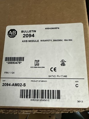 New Sealed Allen-Bradley 2094-AM02-S Servo Drive Axis Module