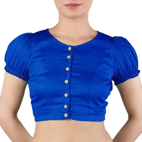 Women's Satin Blouse Designer Choli Readymade Stitched Crop Top Party Wear - 第 48/68 張圖片