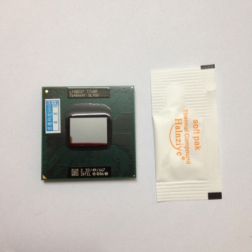 Intel Core 2 Duo T7600 2.33 GHz 4M 667 Mobile Dual-Core CPU SL9SD Processor - Picture 2 of 2