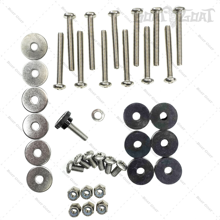 Minn Kota Mounting Hardware Kit Stainless MKA47 QRB 2994914 eBay