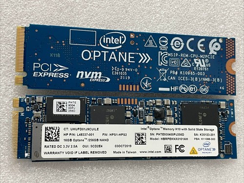 Intel 256GB M.2 SSD Memory H10 SERIES 16G+256G NVME Solid State Drive Optane
