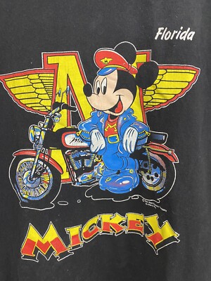 VTG Mickey Mouse Disney Harley Davidson Biker Souvenir