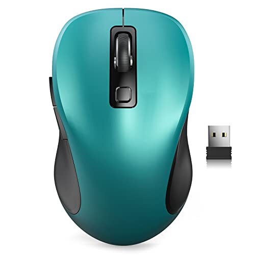 Wireless Mouse for Laptop 2.4GHz Ergonomic Design with Back and Forward Buttons for Comfortable and Efficient Computing-image
