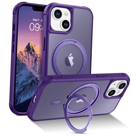 MagSafe-Compatible Purple iPhone 14 Plus Magnetic Case