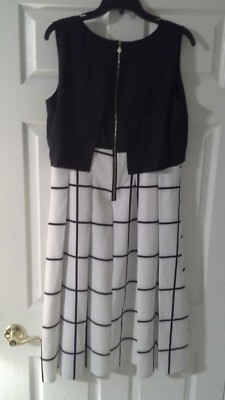 Yi Heng Mei Dress Black & White Size L Fast Shipping! 