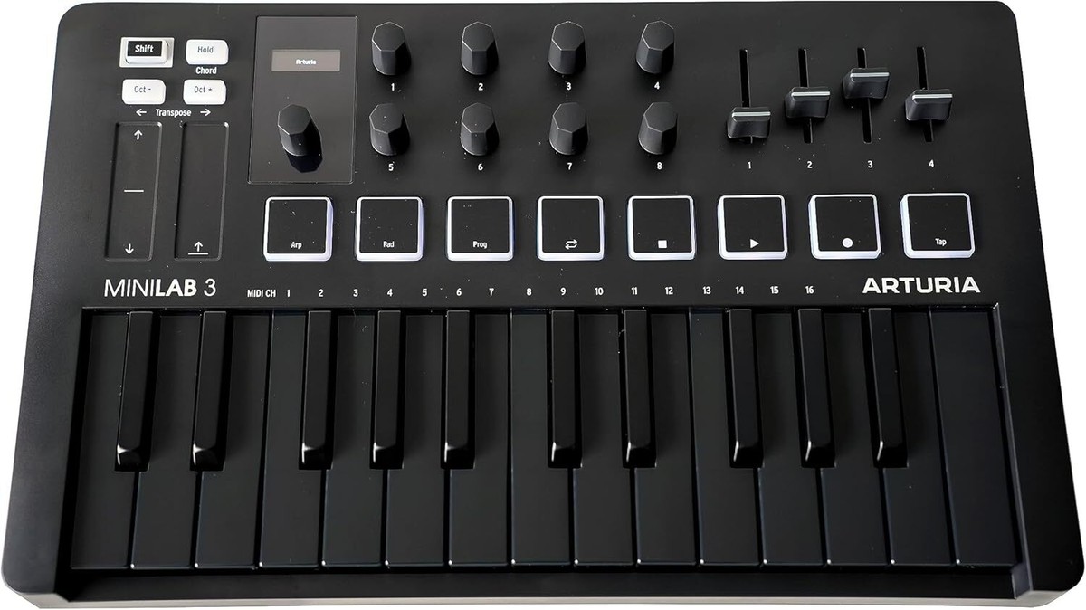 【moyuko】ARTURIA MiniLab 3 Deep Black Arturia MiniLab 3 Deep black DB MIDI Keyboard Controller MK3