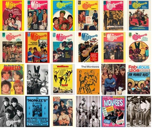 Postcard Set 24 cards MONKEES Rock Music Posters Photos - Picture 2 of 2