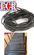 20 NEW GREY BLACK ELASTIC BANDS FOR G SCALE FLATBED RAILWAY TRAIN TRUCK