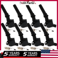 8× Ignition Coils + Spark Plugs for 1999-2004 Ford Mustang 4.6L V8 DG457