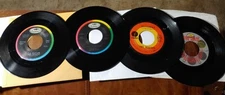 Lot Of 4 Beatles 45’s Vinyl Records. Get Back,Twist and shout,Yesterday,Medley