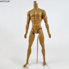 Light Brown 1/6 Jointed DIY Movable Doll Body For 12" Muscle FR Boy Doll Parts