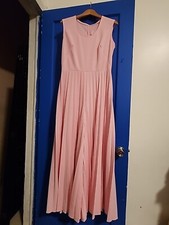 Vintage Miss Shaheen Pretty IN Pink Wide Leg Palazzo Pants Jumpsuit Sizr 16