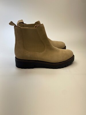 Caslon Miller Womens Sand Band Chelsea Boot Sz 10 1.5 in heel
