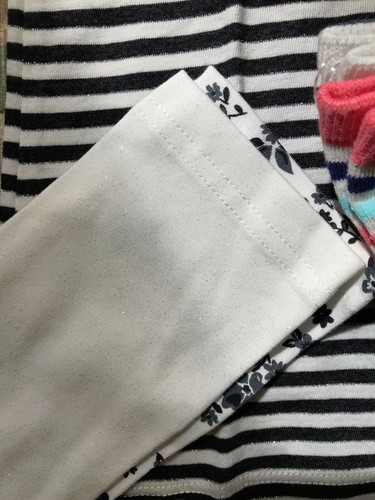 Set of Carter's size 5-6 Girls Clothes - Top, 2 Leggings, Dress, Socks - NWT - Picture 5 of 12