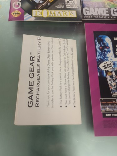 Sega Game Gear Handled Genesis Manual Lot Insets Posters Bundle - Picture 12 of 16