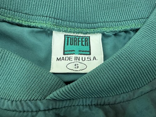 Vintage 90s Kelley Greens Golf Windbreaker Pullover S Oversize Zig-Zag Nylon USA - Picture 10 of 15