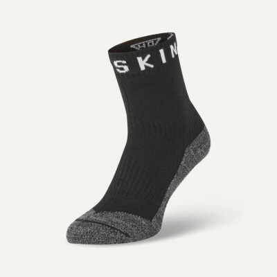 SealSkinz Somerton wasserdichte knöchellange Socken warmes Wetter weich schwarz/grau
