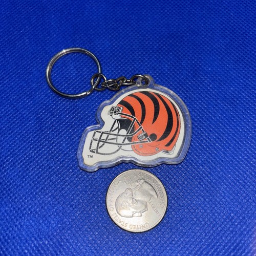 Vintage Cincinnati Bengals NFL Plastic Keychain Key Chain Souvenir | Orange - Picture 5 of 5