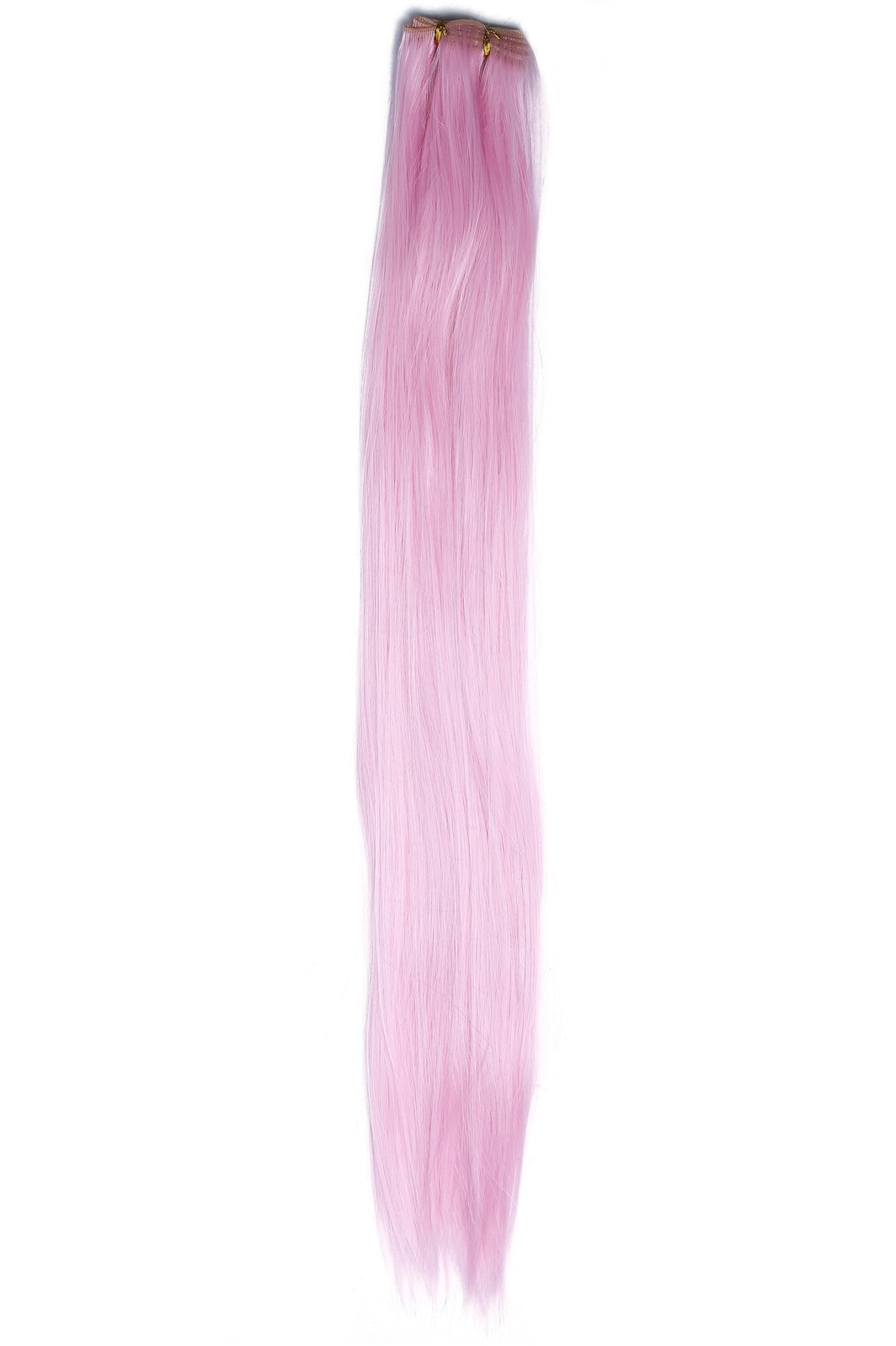 Weft Synthetic Hair Wefts 75cm Long 250cm Wide Heat Resistant Cosplay Pink